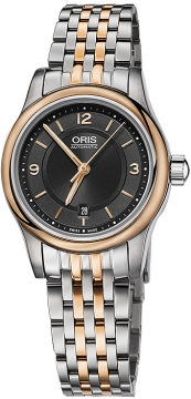 Buy this new Oris Classic Date 28.5mm 01 561 7650 4334-07 8 14 63 ladies watch for the discount price of £738.00. UK Retailer.